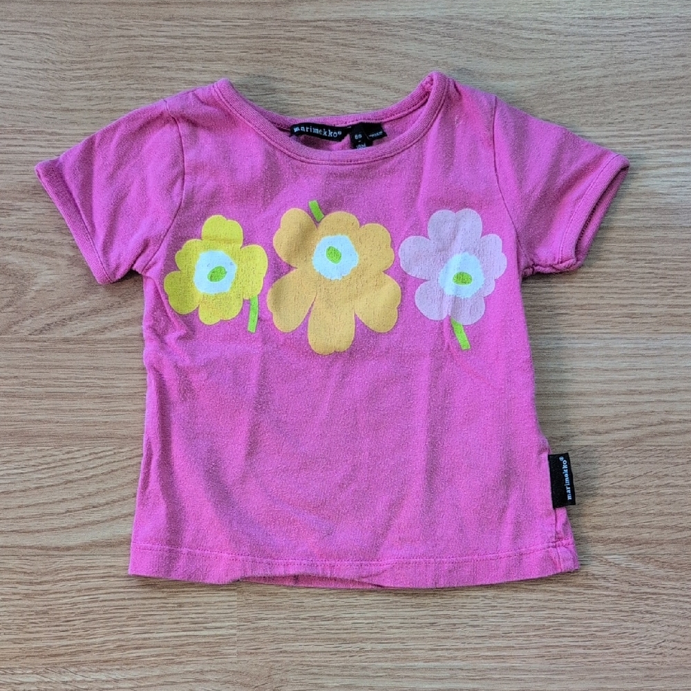 Marimekko Pink Floral Kids' T-Shirt